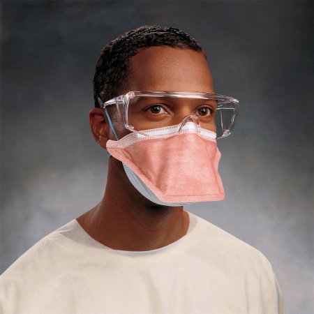 Mask Particulate Respirator / Surgical Mask FluidShield Medical N95 Flat Fold Elastic Strap One Size Fits Most Orange NonSterile ASTM Level 3 Adult (35/BX 6BX/CS) Halyard by O&M Halyard  ID 46727